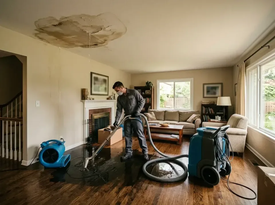 attic-pipe-burst-ceiling-drip-008 — frequently asked questions, Water Damage Restoration & Carpet Care in Ann Arbor, MI